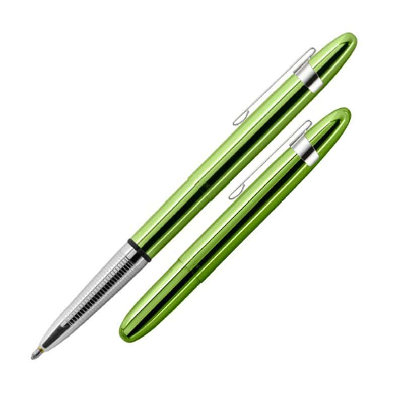 BULLET PEN - AURORA BOREALIS GREEN WITH CLIP - f400lgcl