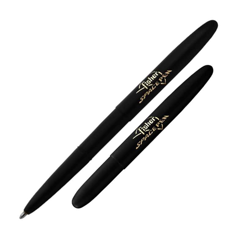 BULLET PEN - BLACK LASER ENGRAVED FISHER LOGO - f400b/fsp