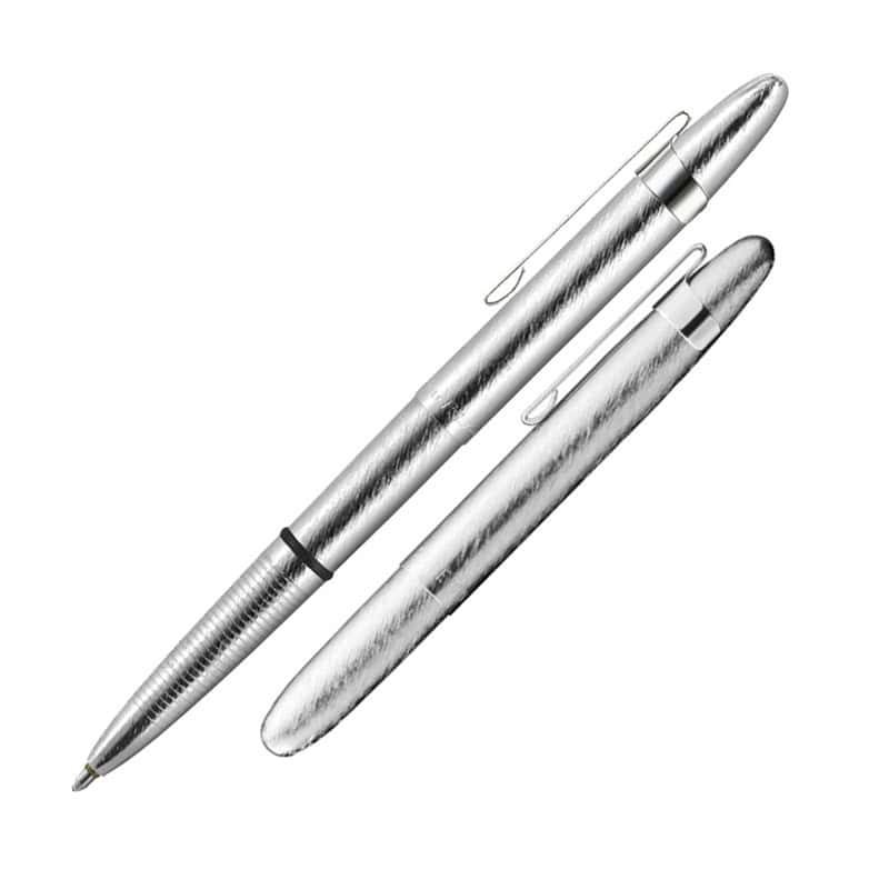 BULLET PEN - BRUSHED CHROME WITH CLIP - f400brcl