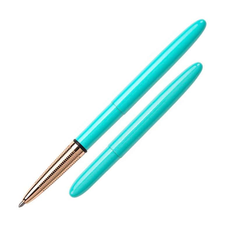 BULLET PEN - TAHITIAN BLUE WITH GOLD FINGER GRIP - f400tbl-gfg