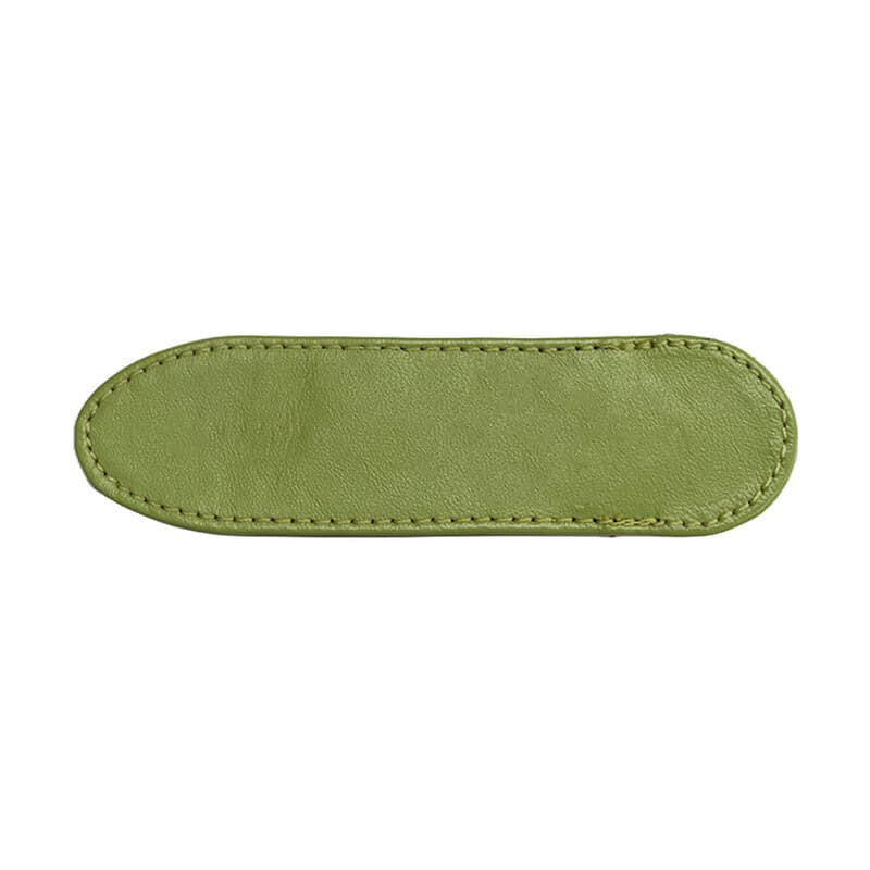 SMALL LIME GREEN LEATHER PEN CASE PLAIN