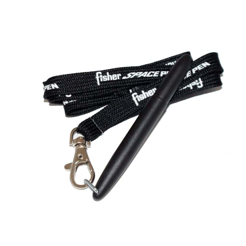 BULLET BLACK WITH D RING AND BLACK FISHER LANYARD - f400b-jr/lbk
