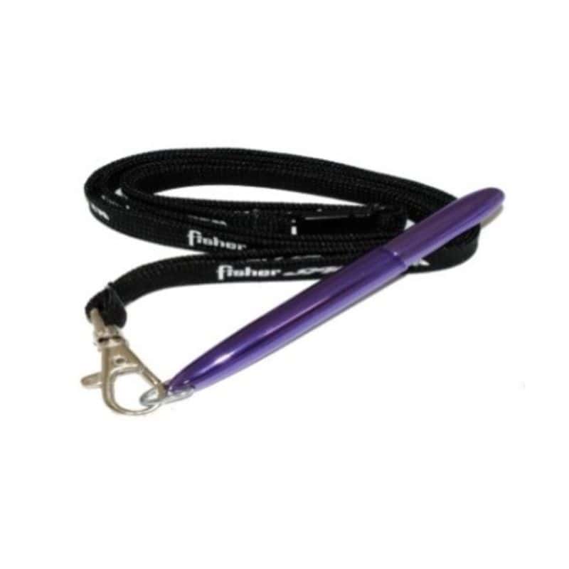 BULLET PURPLE HAZE WITH D RING BLACK FISHER LANYARD - f400pp-jr/lbk