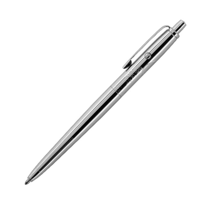 ORIGINAL ASTRONAUT - CHROME - ENGRAVED (Apollo 11 - July 20, 1969 & Fisher Space Pen logo) - fag7e