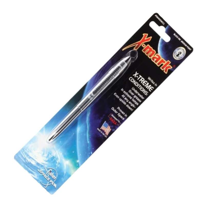 BULLET PEN - X MARK CHROME WITH SQUARE CAP - fsm400wccl