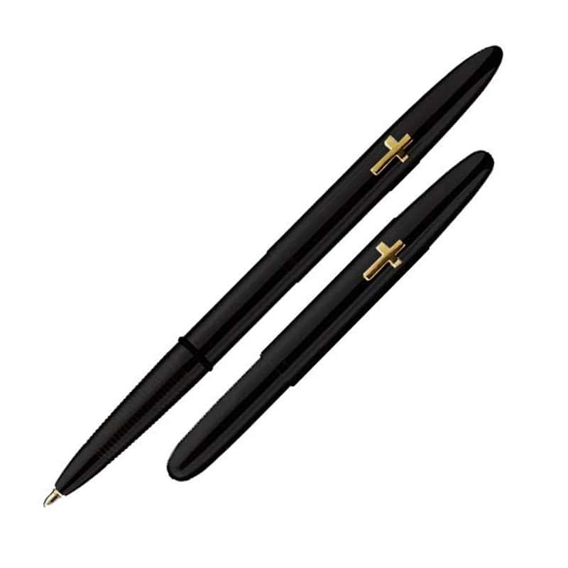 BULLET PEN - MATTE BLACK WITH CROSS - f600bcr