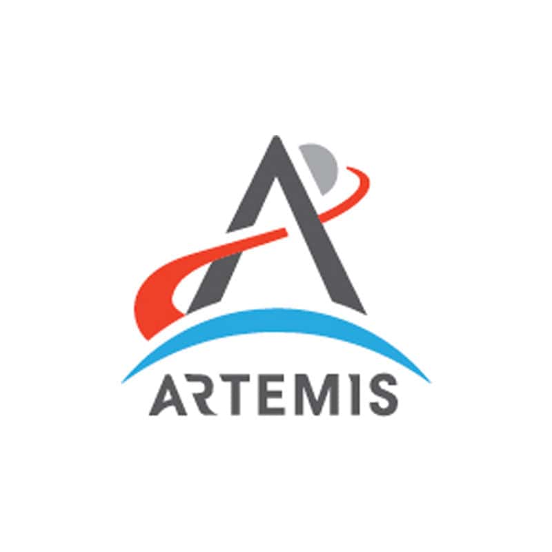 MATTE BLACK SPACE PEN WITH WHITE PRINTED ARTEMIS LOGO - f400b-art