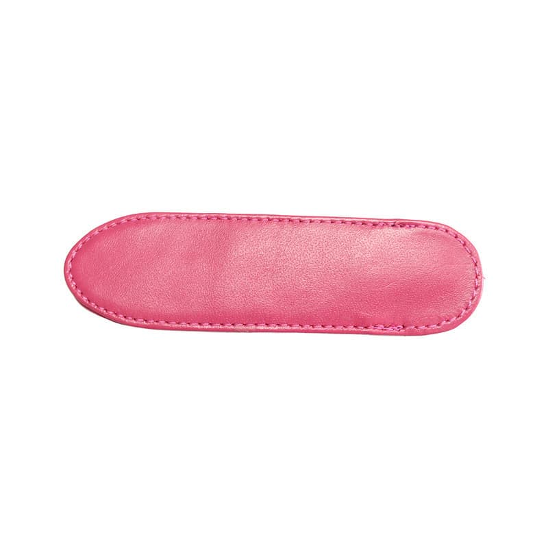 SMALL FUCHSIA LEATHER PEN CASE PLAIN