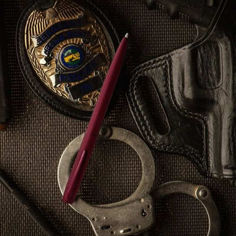 BLACK CHERRY CERAKOTE CAP-O-MATIC SPACE PEN - fm4h-319